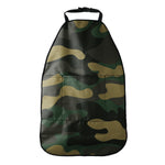 Black And Green Camouflage Print Car Seat Organizers