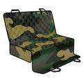 Black And Green Camouflage Print Pet Car Back Seat Cover