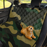 Black And Green Camouflage Print Pet Car Back Seat Cover