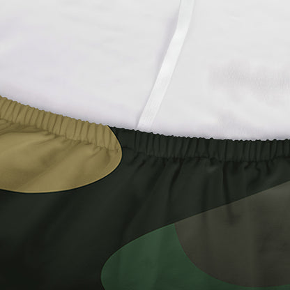 Black And Green Camouflage Print Sofa Cover