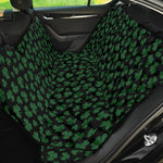 Black And Green Shamrock Pattern Print Pet Car Back Seat Cover