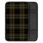 Black And Green Stewart Tartan Print Car Center Console Cover