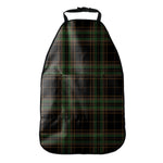 Black And Green Stewart Tartan Print Car Seat Organizers