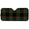 Black And Green Stewart Tartan Print Car Sun Shade