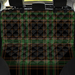 Black And Green Stewart Tartan Print Pet Car Back Seat Cover