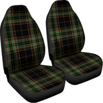 Black And Green Stewart Tartan Print Universal Fit Car Seat Covers