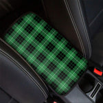 Black And Green Tartan Pattern Print Car Center Console Cover