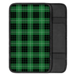 Black And Green Tartan Pattern Print Car Center Console Cover