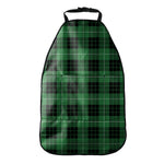 Black And Green Tartan Pattern Print Car Seat Organizers
