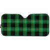 Black And Green Tartan Pattern Print Car Sun Shade