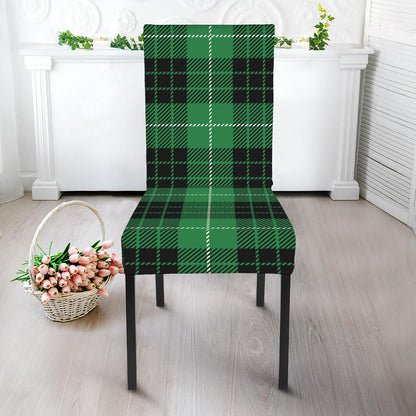 Black And Green Tartan Pattern Print Dining Chair Slipcover