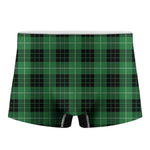 Black And Green Tartan Pattern Print Men's Boxer Briefs