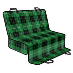 Black And Green Tartan Pattern Print Pet Car Back Seat Cover
