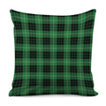 Black And Green Tartan Pattern Print Pillow Cover