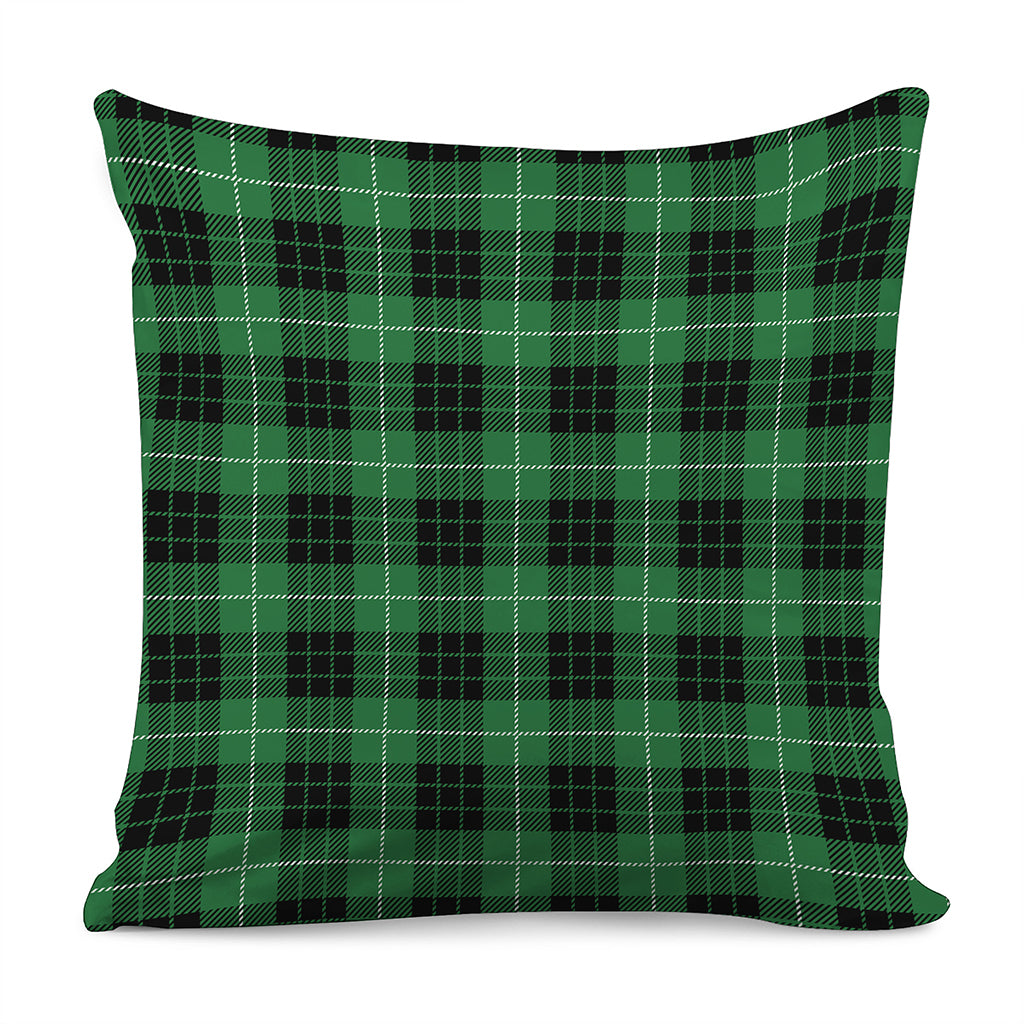 Black And Green Tartan Pattern Print Pillow Cover