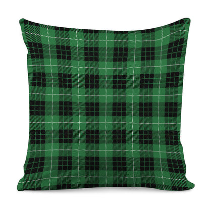 Black And Green Tartan Pattern Print Pillow Cover