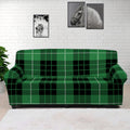 Black And Green Tartan Pattern Print Sofa Cover