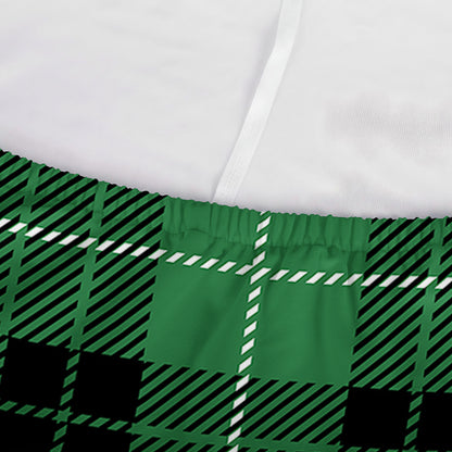Black And Green Tartan Pattern Print Sofa Cover