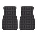 Black And Grey Argyle Pattern Print Front Car Floor Mats