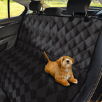 Black And Grey Argyle Pattern Print Pet Car Back Seat Cover