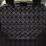 Black And Grey Argyle Pattern Print Pet Car Back Seat Cover