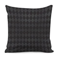 Black And Grey Argyle Pattern Print Pillow Cover