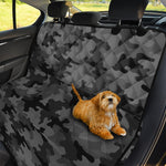 Black And Grey Camouflage Print Pet Car Back Seat Cover