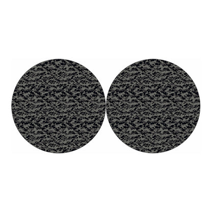 Black And Grey Digital Camo Print Car Coasters