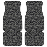 Black And Grey Digital Camo Print Front and Back Car Floor Mats