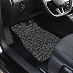 Black And Grey Digital Camo Print Front and Back Car Floor Mats