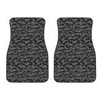 Black And Grey Digital Camo Print Front Car Floor Mats