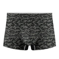 Black And Grey Digital Camo Print Men's Boxer Briefs