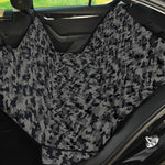 Black And Grey Digital Camo Print Pet Car Back Seat Cover