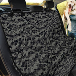 Black And Grey Digital Camo Print Pet Car Back Seat Cover