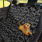 Black And Grey Digital Camo Print Pet Car Back Seat Cover