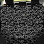 Black And Grey Digital Camo Print Pet Car Back Seat Cover