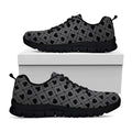 Black And Grey Playing Card Suits Print Black Running Shoes