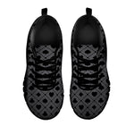 Black And Grey Playing Card Suits Print Black Sneakers