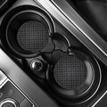 Black And Grey Playing Card Suits Print Car Coasters