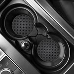Black And Grey Playing Card Suits Print Car Coasters