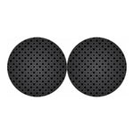 Black And Grey Playing Card Suits Print Car Coasters
