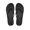 Black And Grey Playing Card Suits Print Flip Flops