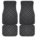 Black And Grey Playing Card Suits Print Front and Back Car Floor Mats