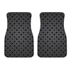 Black And Grey Playing Card Suits Print Front Car Floor Mats