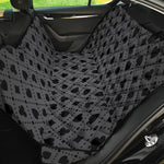 Black And Grey Playing Card Suits Print Pet Car Back Seat Cover