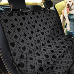 Black And Grey Playing Card Suits Print Pet Car Back Seat Cover