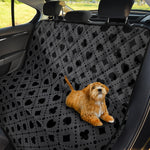 Black And Grey Playing Card Suits Print Pet Car Back Seat Cover