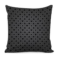 Black And Grey Playing Card Suits Print Pillow Cover