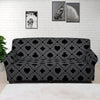 Black And Grey Playing Card Suits Print Sofa Cover