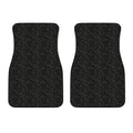 Black And Grey Western Floral Print Front Car Floor Mats